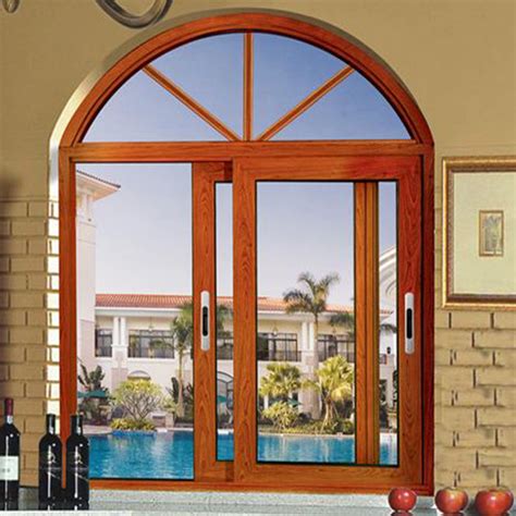 China Commercial Curved Top Arched Aluminum Frames Sliding Glass Window ...