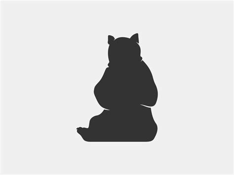 bear vector silhouette 11139381 Vector Art at Vecteezy