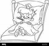 Sick Child Illustration Hi Res Stock Photography And Images  Alamy sketch template