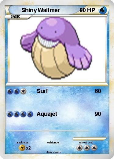 Pokémon Shiny Wailmer - Surf - My Pokemon Card