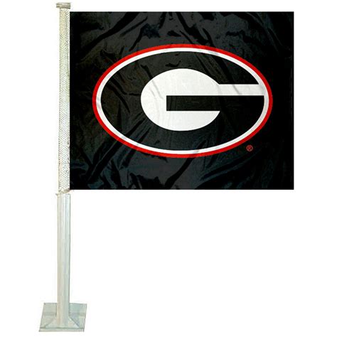 Georgia Bulldogs Black Car Flag - State Street Products