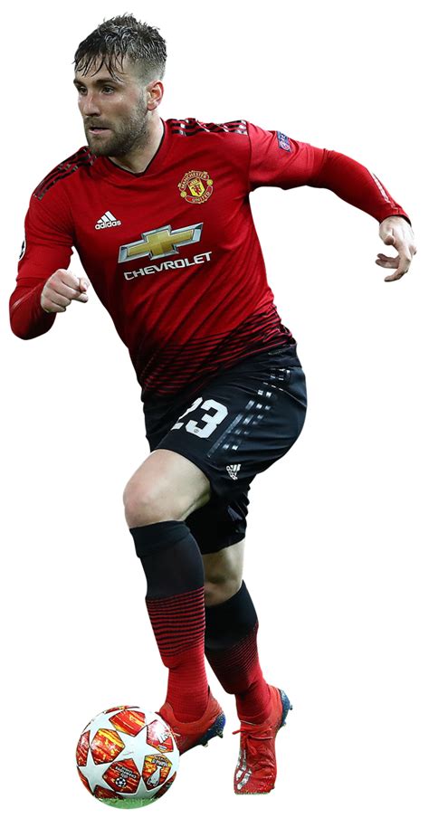 Luke Shaw Manchester United football render - FootyRenders