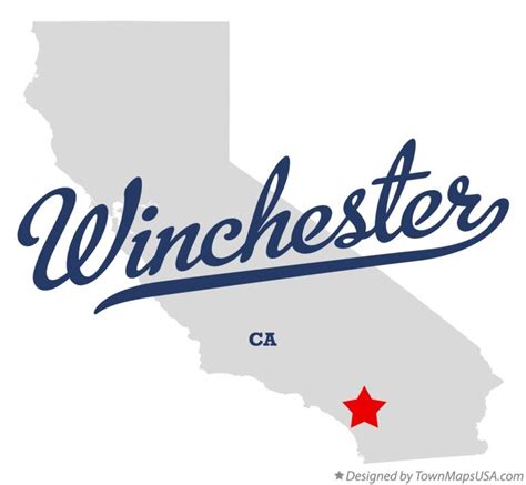 Map of Winchester, CA, California