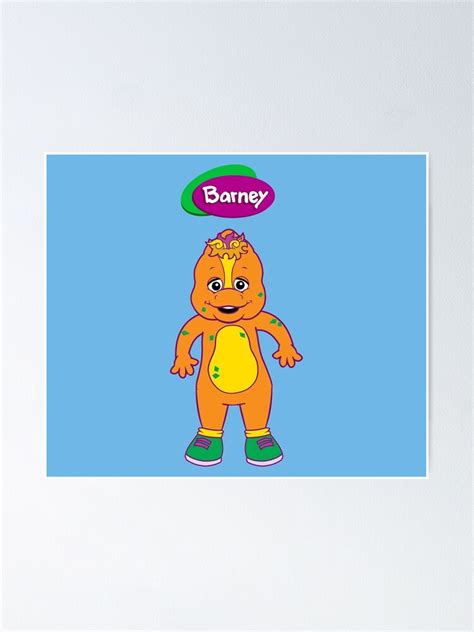 "Riff Character Of Barney And Friends" Poster for Sale by Fashion ...