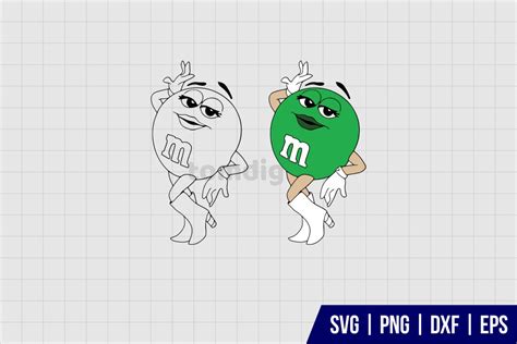 Green M&m Cut File M And M SVG - Gravectory