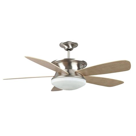 Concord Fans 52" Stainless Steel Ceiling Fan w/ Up & Down Light + Wall ...