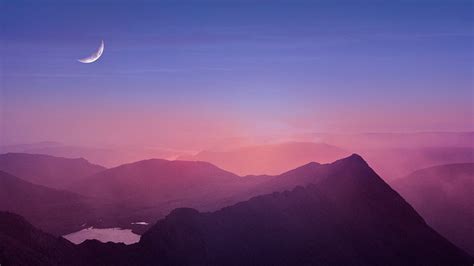 Sunrise desktop wallpaper, mountain range | Free Photo - rawpixel