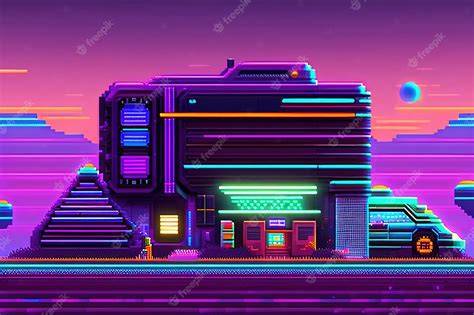 Premium AI Image | Vintage video game aesthetic or pixel art elements ...