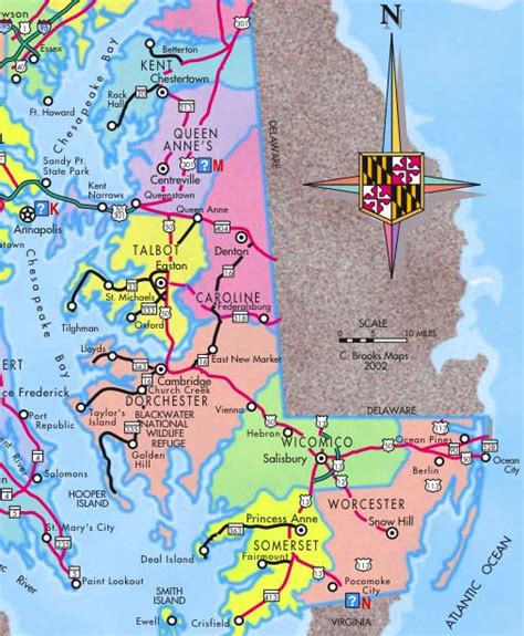 Maryland Eastern Shore Guide and Maps