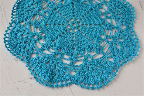 Rustic Coffee Table Crochet Doily 9 Inches Handmade Round - Etsy