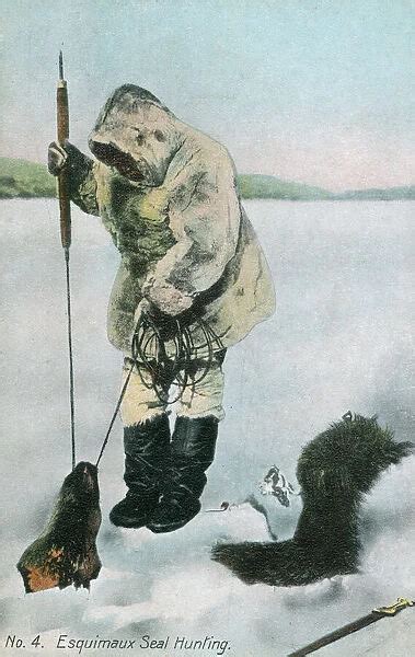 Inuit Seal Hunting (4 / 5) available as Framed Prints, Photos, Wall Art ...