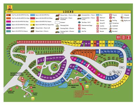 Campground Map | Santa Cruz/Monterey Bay KOA Holiday