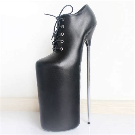 New Brand Shoes Woman 30cm Super High Heels Pumps Metal Thin Heels ...