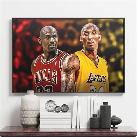 Poster Canvas – Michael Jordan vs Kobe Bryant - REVER LAVIE