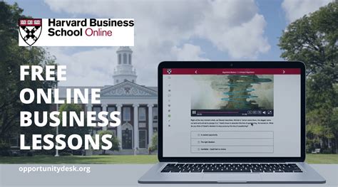 Harvard Business School Online (HBSO) FREE Business Lessons 2020 – Opportunity Desk