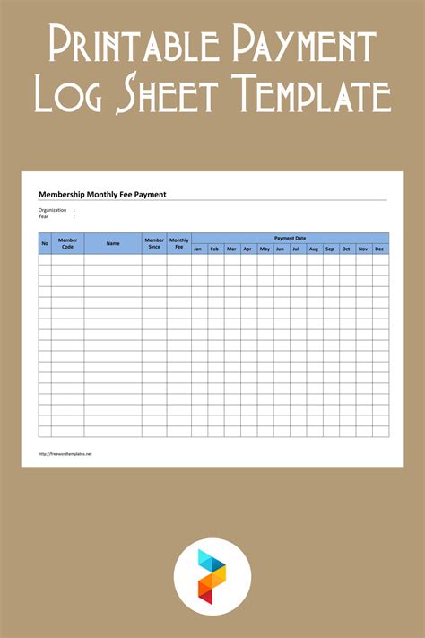 10 Best Free Printable Payment Log Sheet Template PDF for Free at Printablee