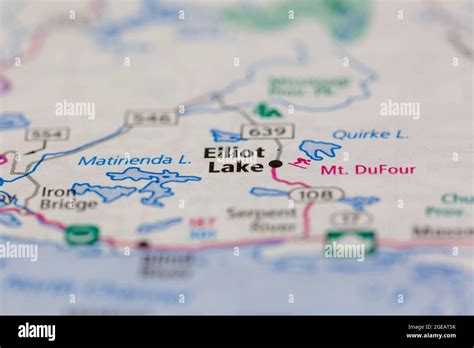 Elliot lake ontario map hi-res stock photography and images - Alamy