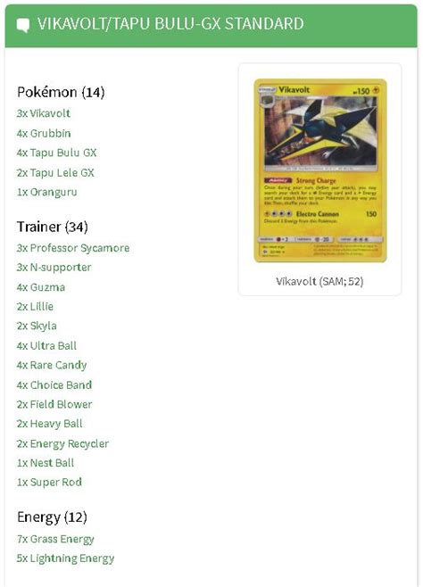 Pin on Pokemon Decklists