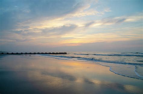 The Beach at Wildwood New Jersey - Morning Photograph by Bill Cannon - Fine Art America