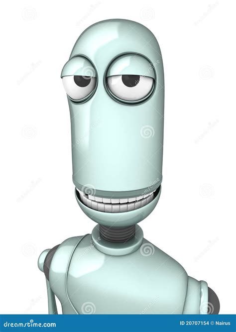 Funny Robot Cartoon Vector | CartoonDealer.com #4741447