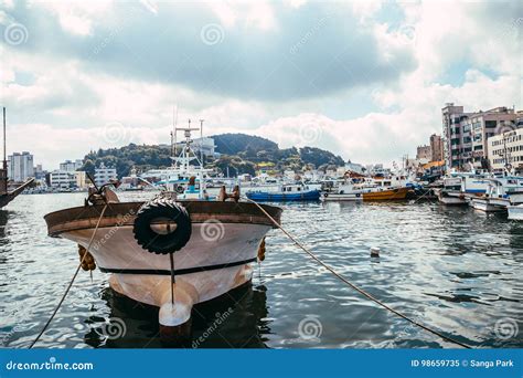 Tongyeong Port Sea Landscape at Summer in Korea Editorial Image - Image of shore, marina: 98659735