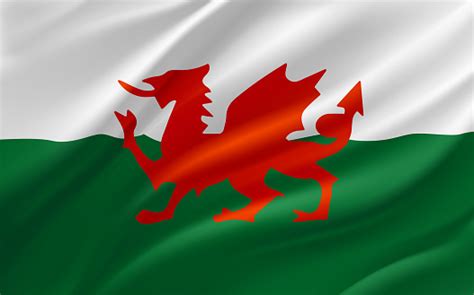 Flag Of Wales 3d Vector Banner Stock Illustration - Download Image Now ...