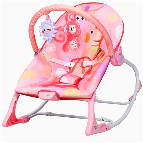 Costway Baby Bouncer & Rocker Infant Toddler Adjustable Swing w ...