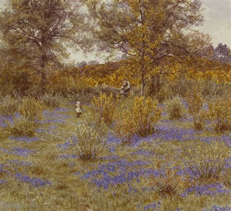 Bluebell Copse Painting by Helen Allingham - Fine Art America