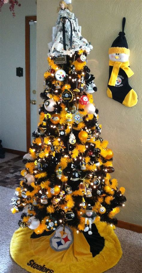 Steelers Christmas Tree! | Christmas tree themes, Creative christmas, Pittsburgh steelers