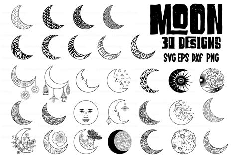 Moon Drawing, Hand-drawn Moon. Graphic by ElementDesignAndArt ...