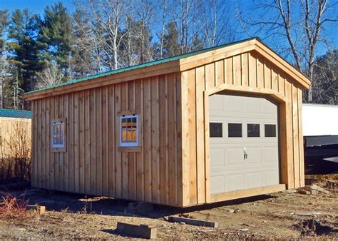 12x20 Garage. Example shows optional windows in the overhead door ...