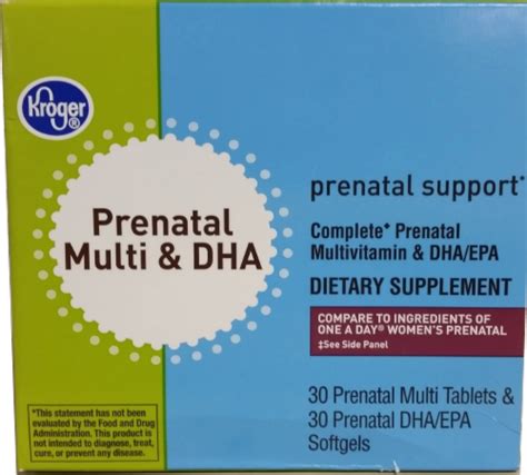 Kroger® Prenatal Combo Vitamin Softgels & Tablets 60 Count, 60 ct - Kroger