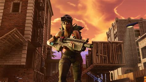 Renegade Raider Holding Heavy Sniper Fortnite HD Games Wallpapers | HD Wallpapers | ID #39852