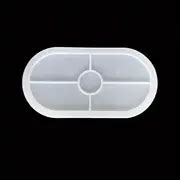 Diy Concrete Plaster Coaster Molds - Create Beautiful Home Decorations With Oval Tray Silicone ...