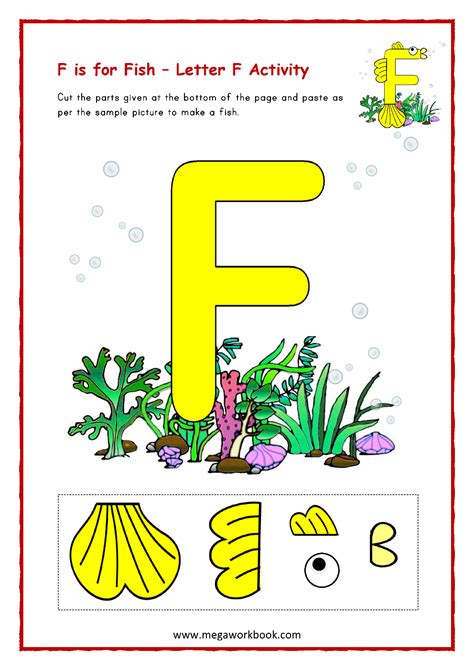 18 Fantastic Letter F Worksheets, Crafts & Activities For Preschool - MegaWorkbook