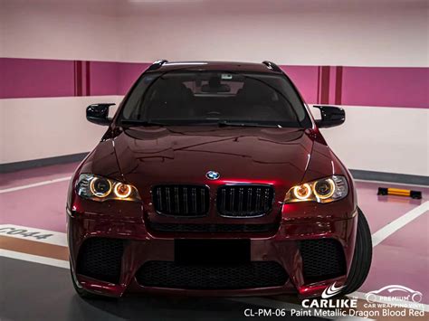 Paint metallic dragon blood red vinyl factory price – CARLIKE WRAP