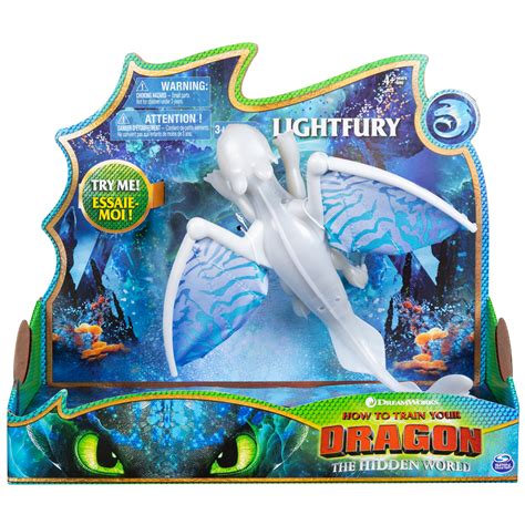 DreamWorks Dragons, Lightfury Deluxe Dragon with Lights and Sounds, for ...