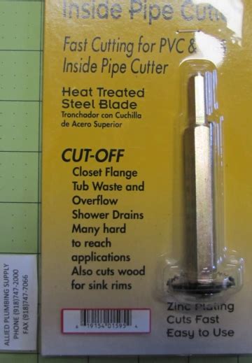 INSIDE PIPE CUTTER - Allied Plumbing Supply