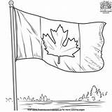 Canada Flag Coloring Pages sketch template