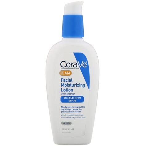 AM Facial Moisturizing Lotion with Sunscreen, SPF 30, 3 fl oz (89 ml) | eBay