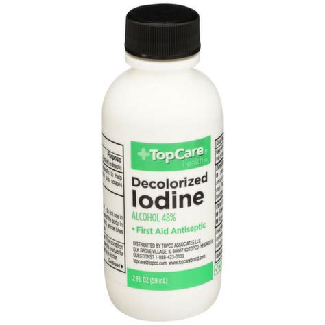 TopCare Decolorized Iodine Alcohol 48% First Aid Antiseptic