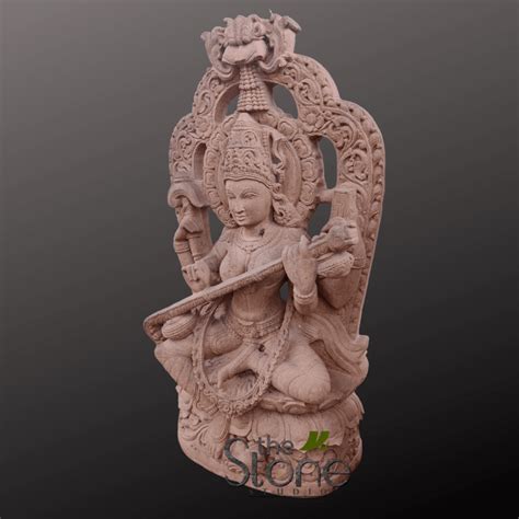 Saraswati Statue 3ft: Buy Beautiful Idol - The Stone Studio