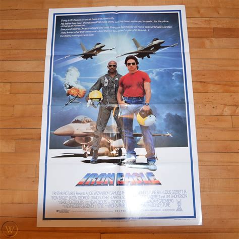 Vintage Movie Poster 1 sheet ,Iron Eagle Original 1985, Jackson Gedrick ...