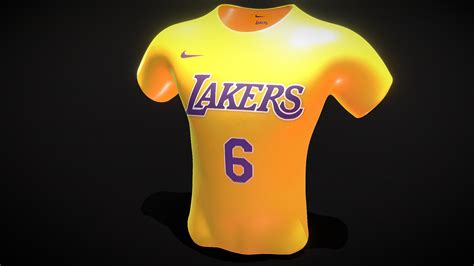 Lakers t-shirt - Buy Royalty Free 3D model by Gabriel Diego (@gabrieldi ...