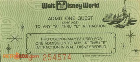 Walt Disney World Tickets - RetroWDW