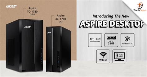 Acer Aspire XC & Aspire TC desktops Malaysia release - 13th Gen Intel Core processors, starting ...