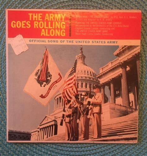 VTG 1960's US Army Chorus and Band "The Army Goes Rolling Along" 45 RPM ...