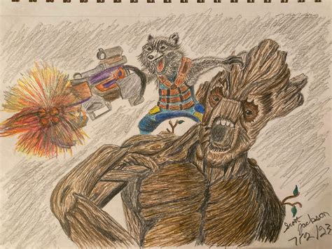 Rocket Racoon and Groot fan art by sejphotography on DeviantArt