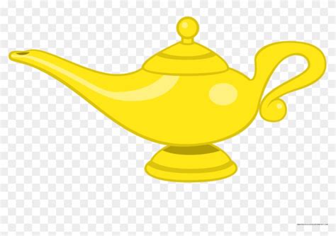 Genie Lamp Clipart Character - Aladdin's Lamp - Free Transparent PNG Clipart Images Download