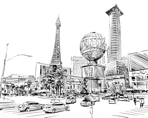 Las Vegas Sign Coloring Pages